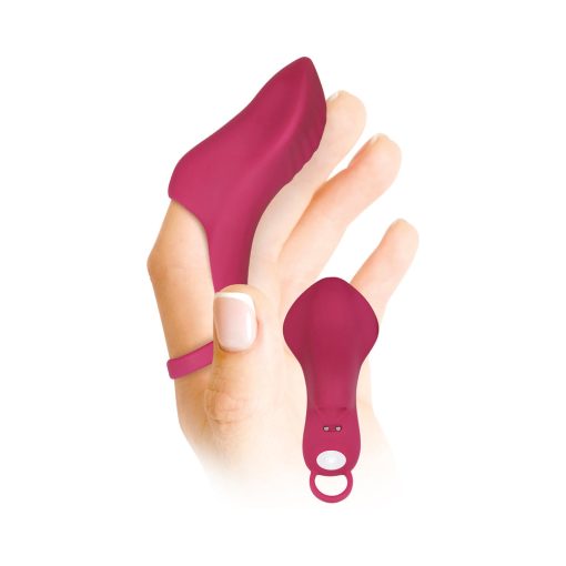 Evolved Frisky Finger Rechargeable Silicone Finger Vibrator Burgundy - Image 8
