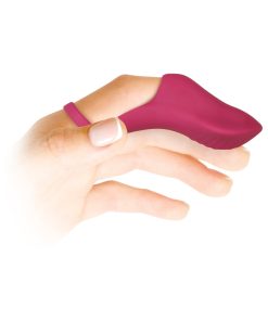 Evolved Frisky Finger Rechargeable Silicone Finger Vibrator Burgundy