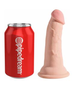 King Cock Plus 5 In. Triple Density Cock Realistic Dildo With Suction Cup Beige