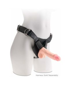 King Cock Plus 7.5 In. Triple Density Cock With Balls Realistic Suction Cup Dildo Beige