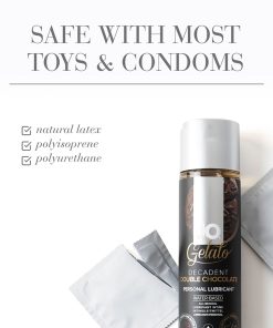 Jo Gelato Decadent Double Chocolate Flavored Water-Based Lubricant 1 Oz.