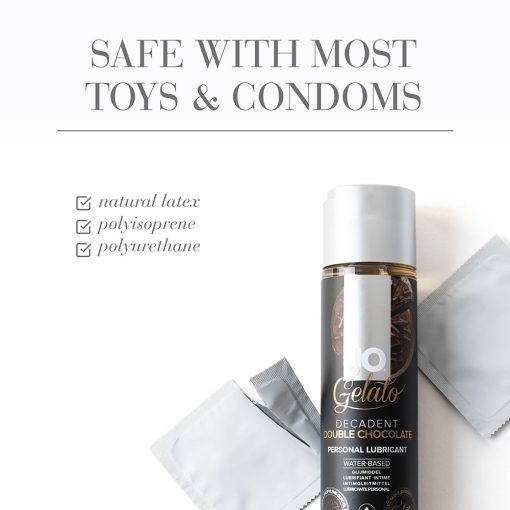 Jo Gelato Decadent Double Chocolate Flavored Water-Based Lubricant 1 Oz. - Image 3