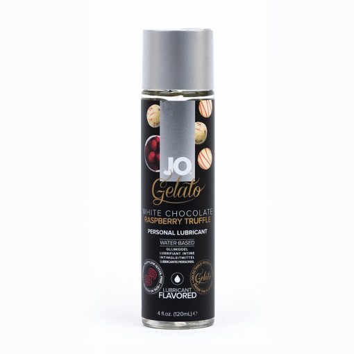 JO Gelato White Chocolate Raspberry Lube 4 Oz – Flavored Water-Based