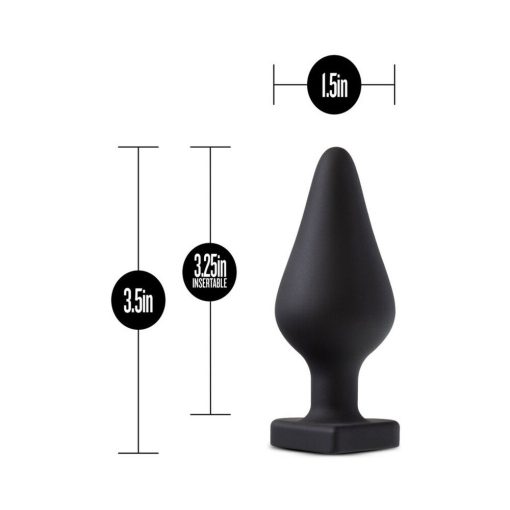 Temptasia 'Spank Me' Silicone Anal Plug With Heart-Shaped Base Black - Image 4
