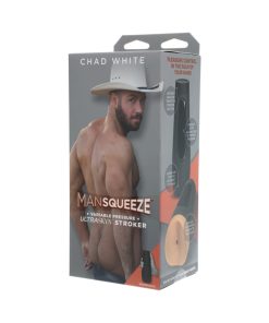 Man Squeeze - Chad White - Ultraskyn Stroker - Ass Vanilla
