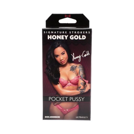 Signature Strokers - Honey Gold - Ultraskyn Pocket Pussy Caramel - Image 8