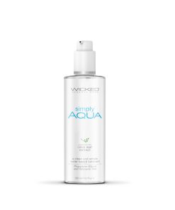 Wicked Simply Aqua Water-Based Lubricant 4 Oz.