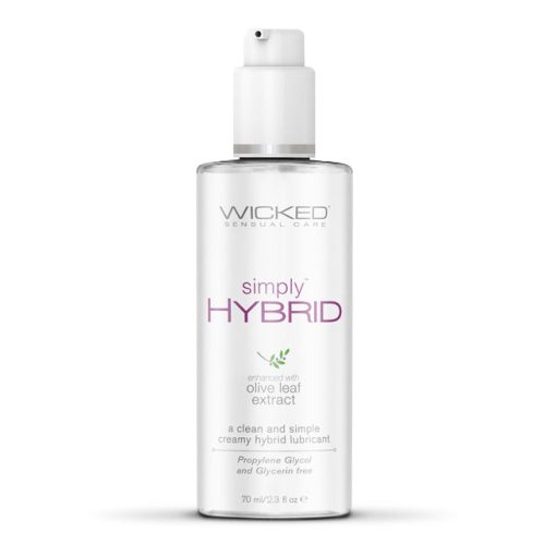 Wicked Simply Hybrid Personal Lubricant – Creamy Vegan Lube 2.3 oz