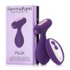 Femmefunn Plua Rechargeable Remote-Controlled Silicone Vibrating Anal Plug Dark Purple
