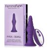 Femmefunn Pyra Rechargeable Remote-Controlled Silicone Vibrating Anal Plug Small Dark Purple