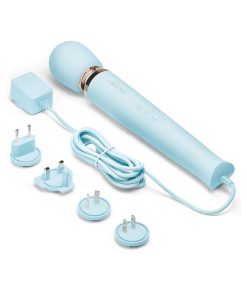 Le Wand Plug-In Vibrating Massager Sky Blue