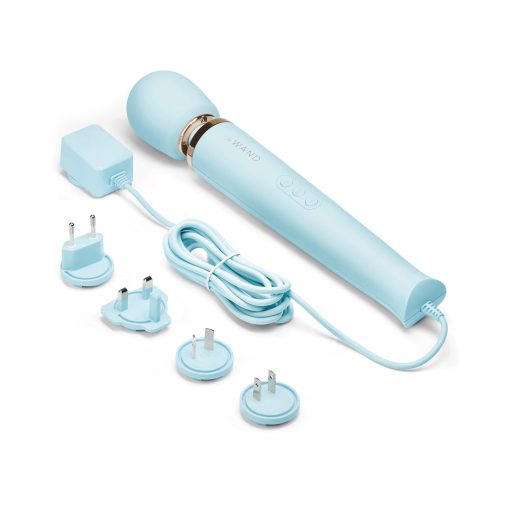 Le Wand Plug-In Vibrating Massager Sky Blue - Image 6
