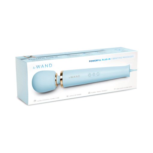Le Wand Plug-In Vibrating Massager Sky Blue - Image 8