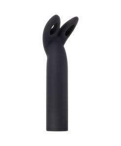 Evolved Four Play Rechargeable Silicone Bullet Vibrator And 3-Piece Sleeve Set Black
