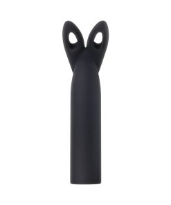 Evolved Four Play Rechargeable Silicone Bullet Vibrator And 3-Piece Sleeve Set Black