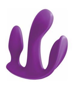 3Some Total Ecstasy Triple Stimulation Silicone Vibrator Purple