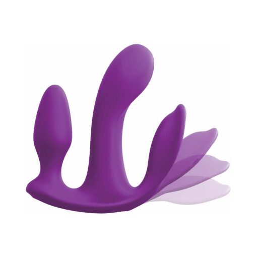 3Some Total Ecstasy Triple Stimulation Silicone Vibrator Purple - Image 8