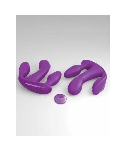 3Some Total Ecstasy Triple Stimulation Silicone Vibrator Purple