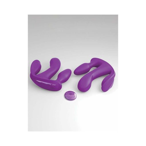3Some Total Ecstasy Triple Stimulation Silicone Vibrator Purple - Image 9