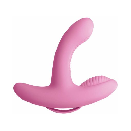 3Some Rock N' Grind Dual Stimulation Silicone Vibrator Pink - Image 2