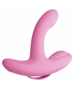 3Some Rock N' Grind Dual Stimulation Silicone Vibrator Pink