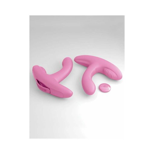 3Some Rock N' Grind Dual Stimulation Silicone Vibrator Pink - Image 7