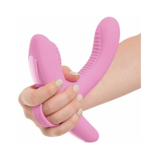 3Some Rock N' Grind Dual Stimulation Silicone Vibrator Pink - Image 8