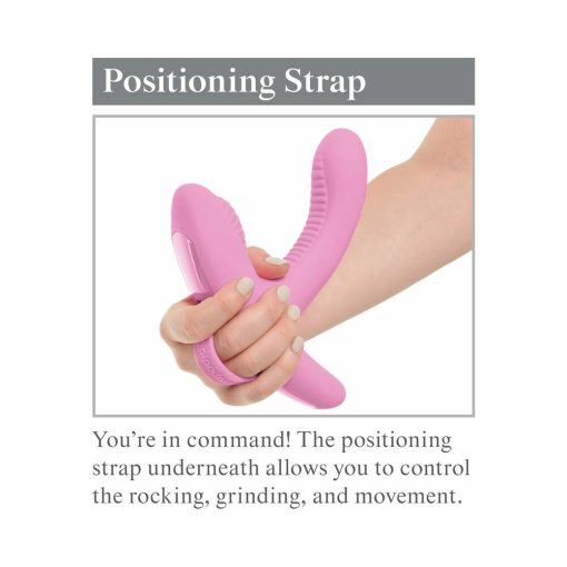 3Some Rock N' Grind Dual Stimulation Silicone Vibrator Pink - Image 11