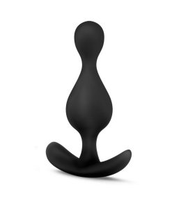 Anal Adventures Platinum Silicone Wave Plug Black