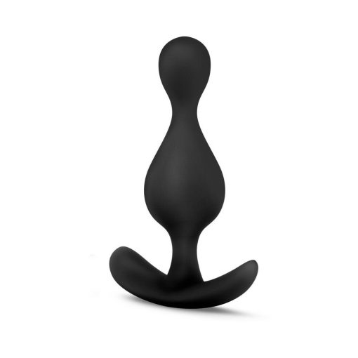 Anal Adventures Platinum Silicone Wave Plug Black - Image 3