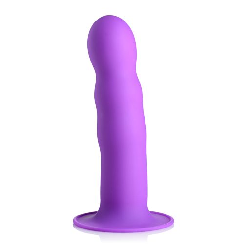 Squeeze-It Squeezable Wavy Dildo Purple - Image 2