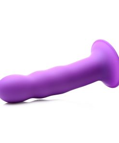 Squeeze-It Squeezable Wavy Dildo Purple
