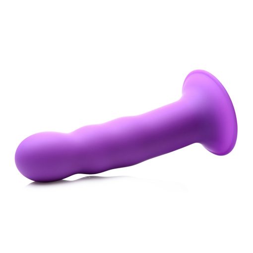 Squeeze-It Squeezable Wavy Dildo Purple - Image 3