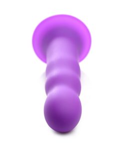 Squeeze-It Squeezable Wavy Dildo Purple