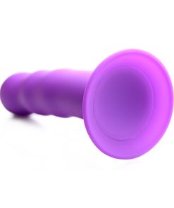 Squeeze-It Squeezable Wavy Dildo Purple