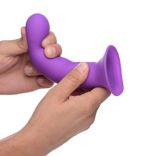 Squeeze-It Squeezable Wavy Dildo Purple - Image 7
