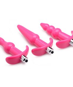 Frisky Thrill Trio Pink Anal Plug Set