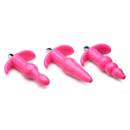 Frisky Thrill Trio Pink Anal Plug Set - Image 4