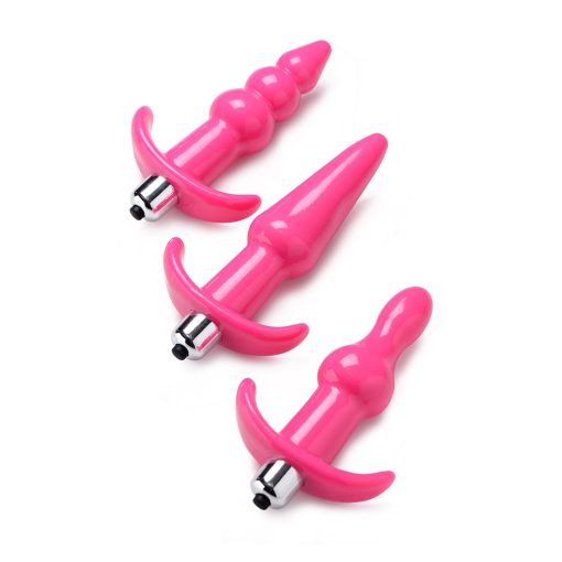 Frisky Thrill Trio Pink Anal Plug Set - Image 5