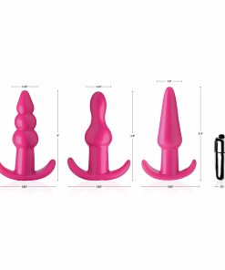 Frisky Thrill Trio Pink Anal Plug Set