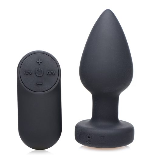 Booty Sparks Rechargeable Light Up Vibrating Anal Plug With Remote Control M - Image 2