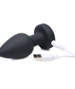 Booty Sparks Rechargeable Light Up Vibrating Anal Plug With Remote Control M
