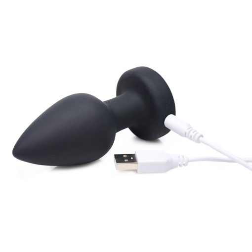 Booty Sparks Rechargeable Light Up Vibrating Anal Plug With Remote Control M - Image 9