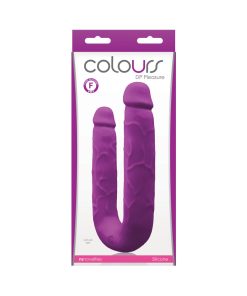 Colours Dp Pleasure Dual Ended Dildo Purple