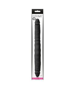 Colours Double Pleasure 12 In. Dual Ended Dildo Black