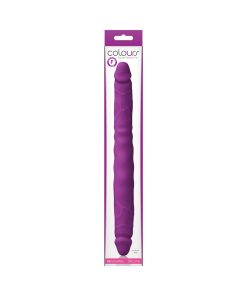 Colours Double Pleasure 12 In. Dual Ended Dildo Purple