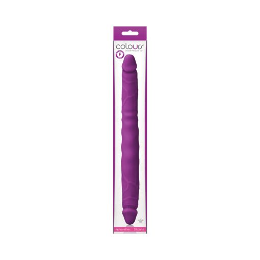 Colours Double Pleasure 12 In. Dual Ended Dildo Purple