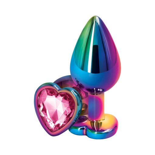 Rear Assets Metal Heart Plug Medium Multicolor/Pink - Image 2