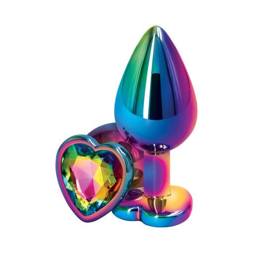 Rear Assets Metal Heart Plug Medium Multicolor/Rainbow - Image 2