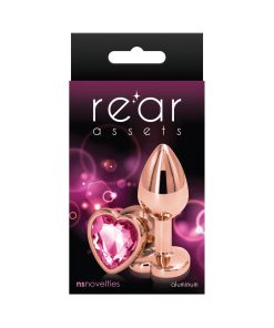 Rear Assets Rose Gold Heart Plug Small Pink
